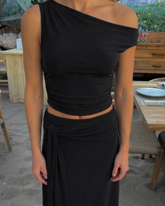 orīgamī top black
